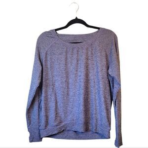 Oiselle Blue Heather Pullover Sweatshirt Women's Size 4